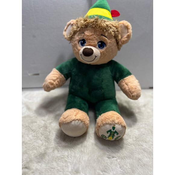 Build-A-Bear Buddy Elf Plush Teddy Bear Green Holiday Toy - Picture 1 of 6